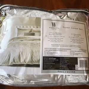 Wamsutta Bedding Velvet Fullqueen Duvet Cover Set Stone Poshmark